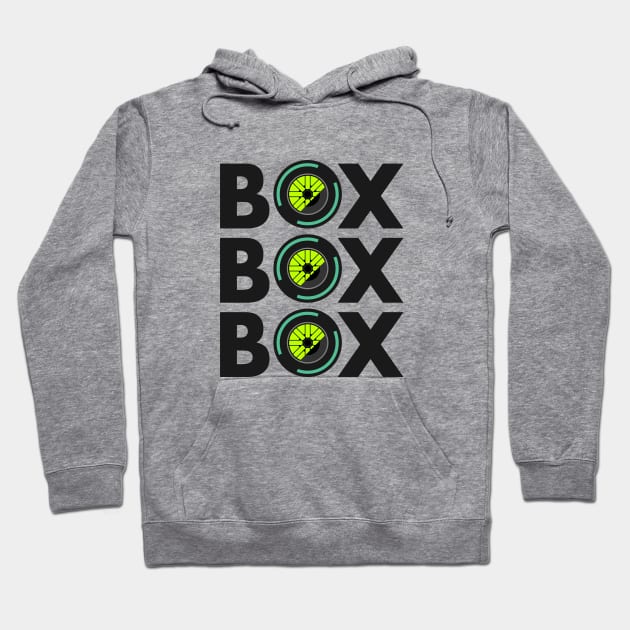 Box Box Box Brawn Edition F1 Tyre Compound Design Hoodie by DavidSpeedDesign